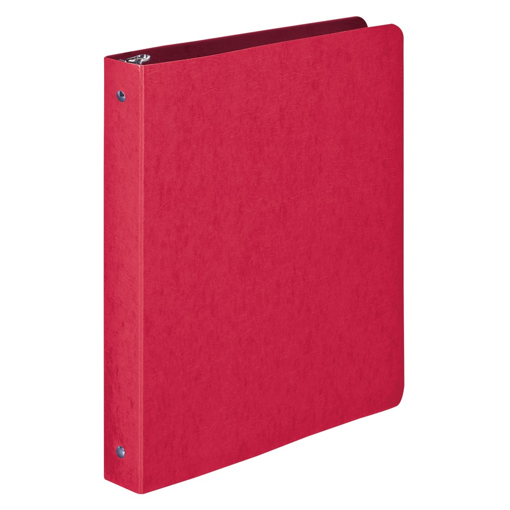 Wilson Jones Presstex 3-Ring Binder, 1in Round Rings, Executive Red MPN:A7038619