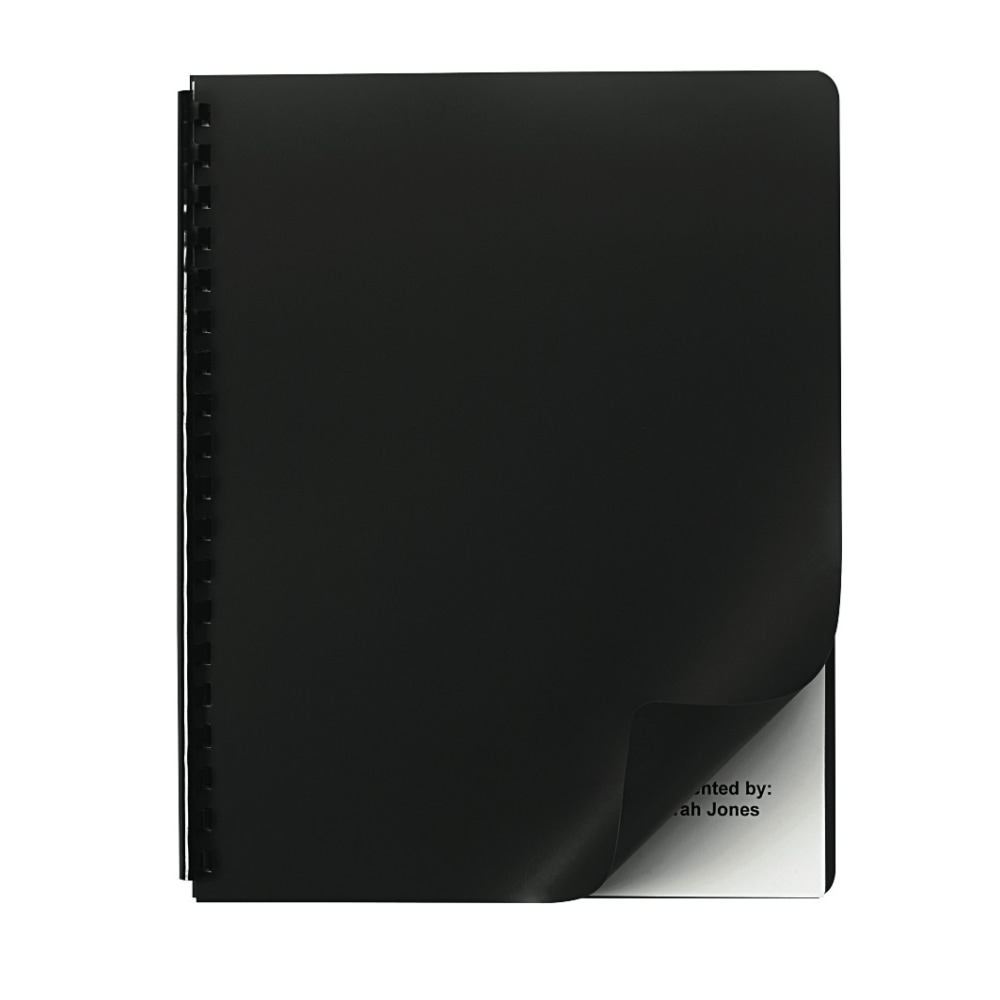 GBC Designer Premium Plus Presentation Backs, Opaque Black, Pack Of 25 MPN:25703