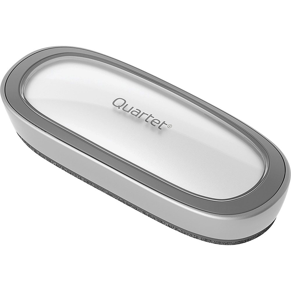 Quartet Dry-Erase Board Eraser, 2.38in x 6in, Silver MPN:DFEB5