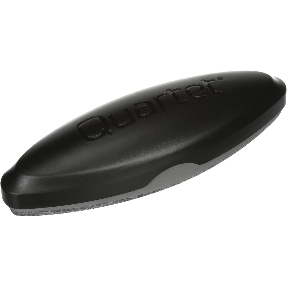 Quartet Magnetic 2-in-1 Eraser, 6 1/2in x 2in x 1 3/8in, Black - 2in Width x 6.50in Length - Magnetic, Comfortable Grip - Black - Felt, Foam - 1 / Each MPN:BFEB2
