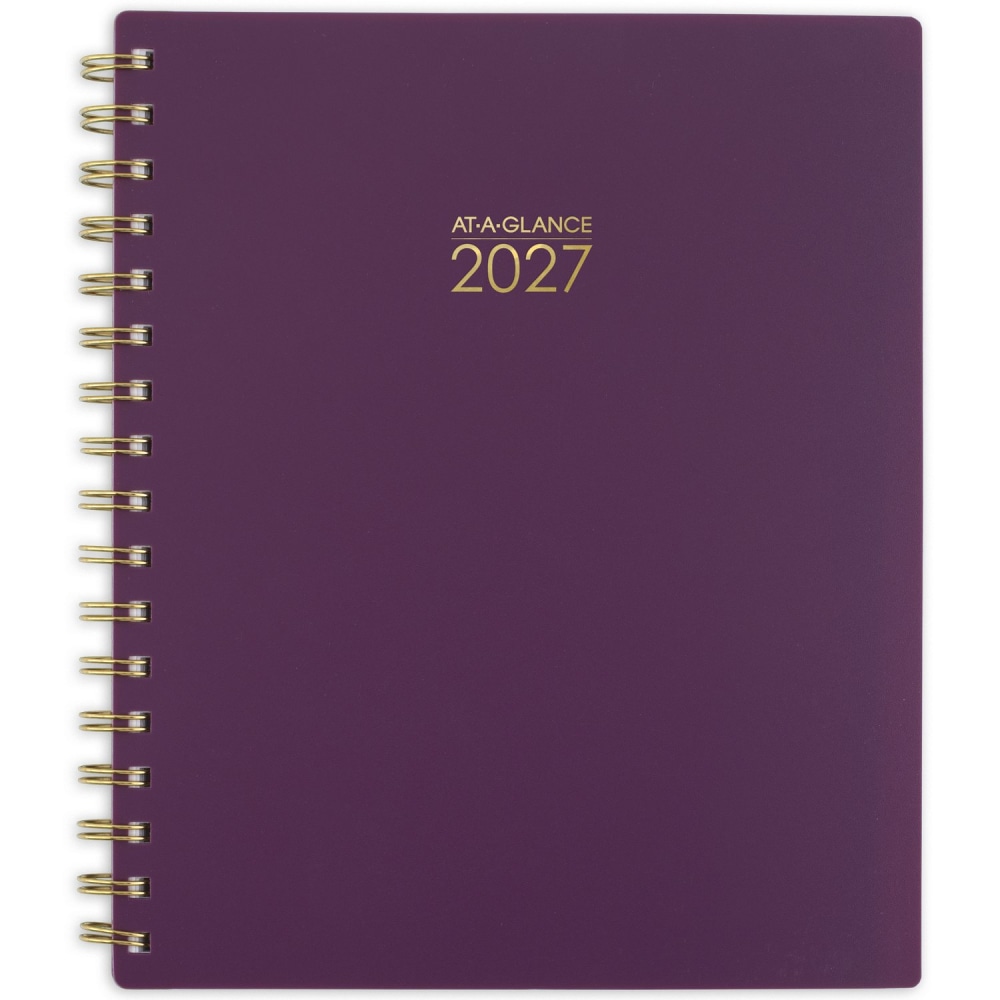 AT-A-GLANCE Harmony 2027 Weekly Monthly Planner, Mulberry, Medium, 7in x 8 3/4in MPN:1099-805-18-27
