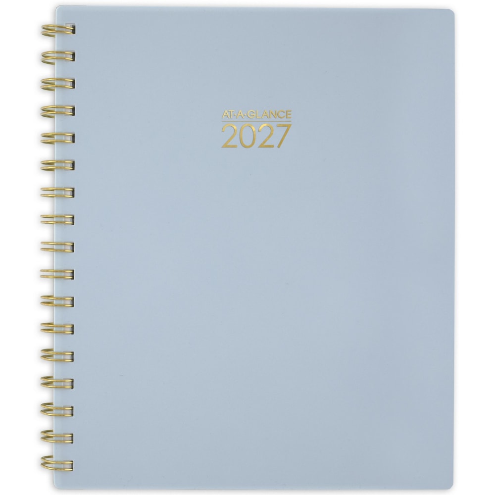 AT-A-GLANCE Harmony 2027 Weekly Monthly Planner, Ice Blue, Medium, 7in x 8 3/4in MPN:1099-805-38-27