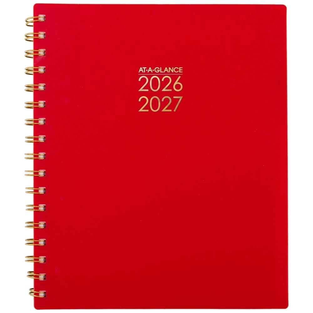 AT-A-GLANCE Harmony Academic 2026-2027 Weekly Monthly Planner, Scarlet, Medium, 7in x 8 3/4in MPN:1099-805A-13-27