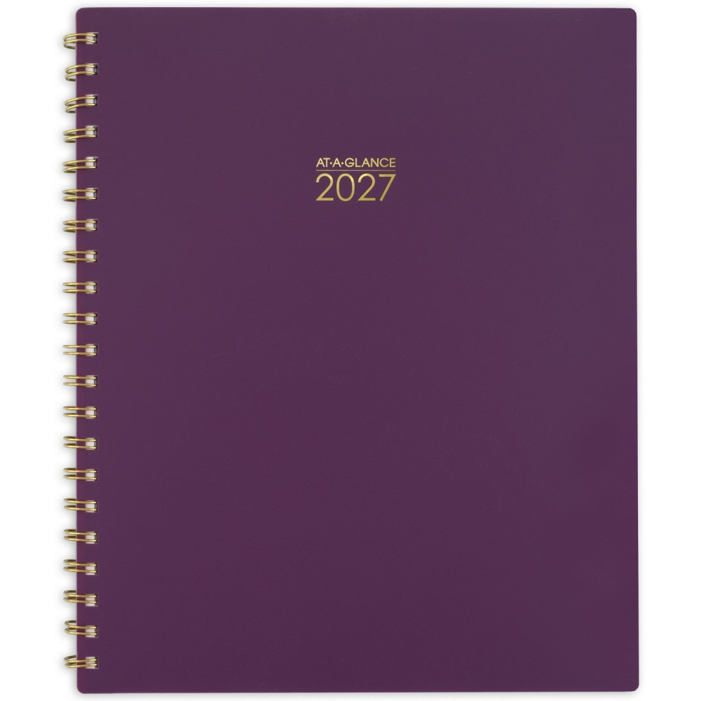 AT-A-GLANCE Harmony 2027 Weekly Monthly Planner, Mulberry, Large, 8 1/2in x 11in MPN:1099-905-18-27