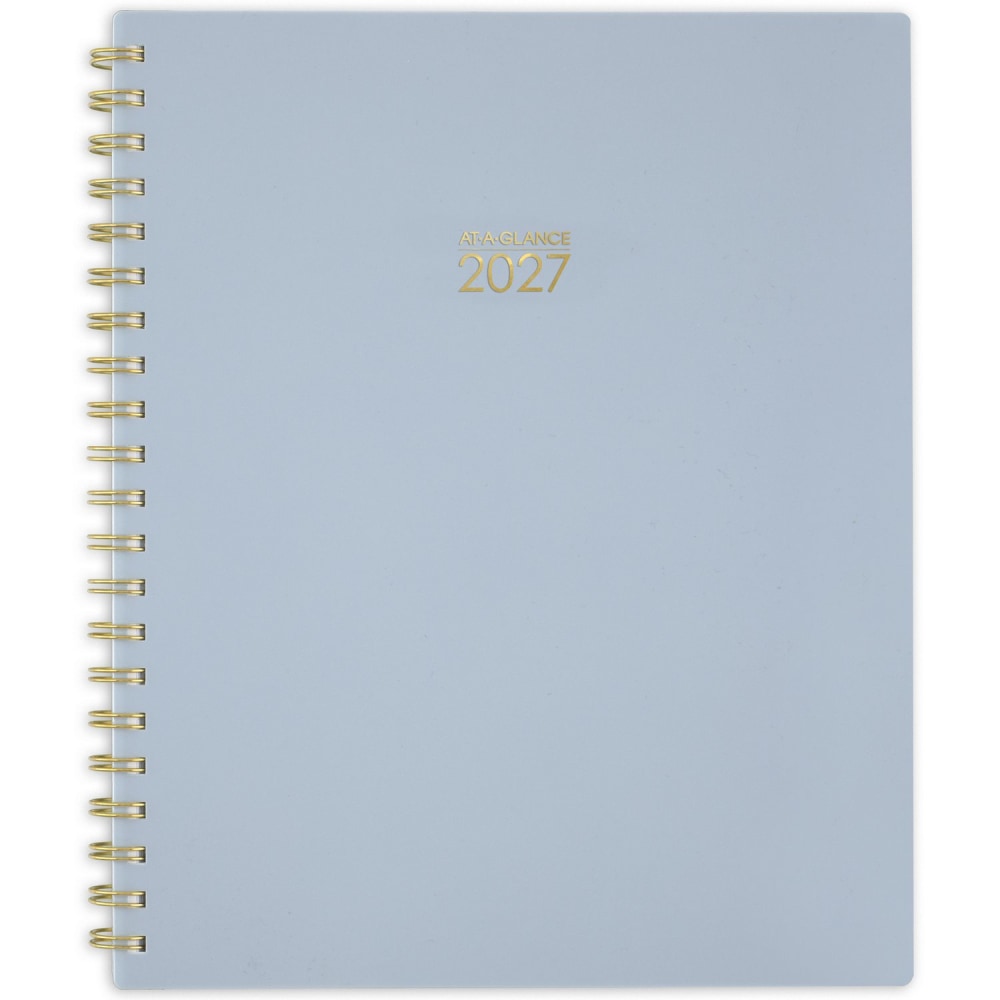 AT-A-GLANCE Harmony 2027 Weekly Monthly Planner, Ice Blue, Large, 8 1/2in x 11in MPN:1099-905-38-27