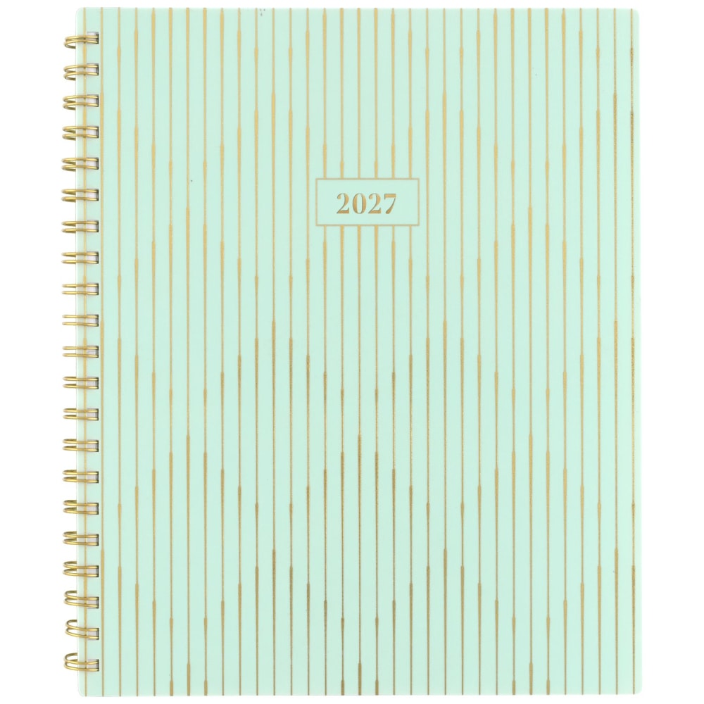 Mead Cambridge Glimmer 2027 Weekly Monthly Planner, Large, 8 1/2in x 11in MPN:1843-905-27