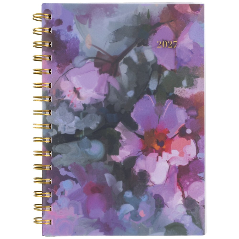 Mead Cambridge Blush Blossom 2027 Weekly Monthly Planner, Small, 5 1/2in x 8 1/2in MPN:1855-200-27