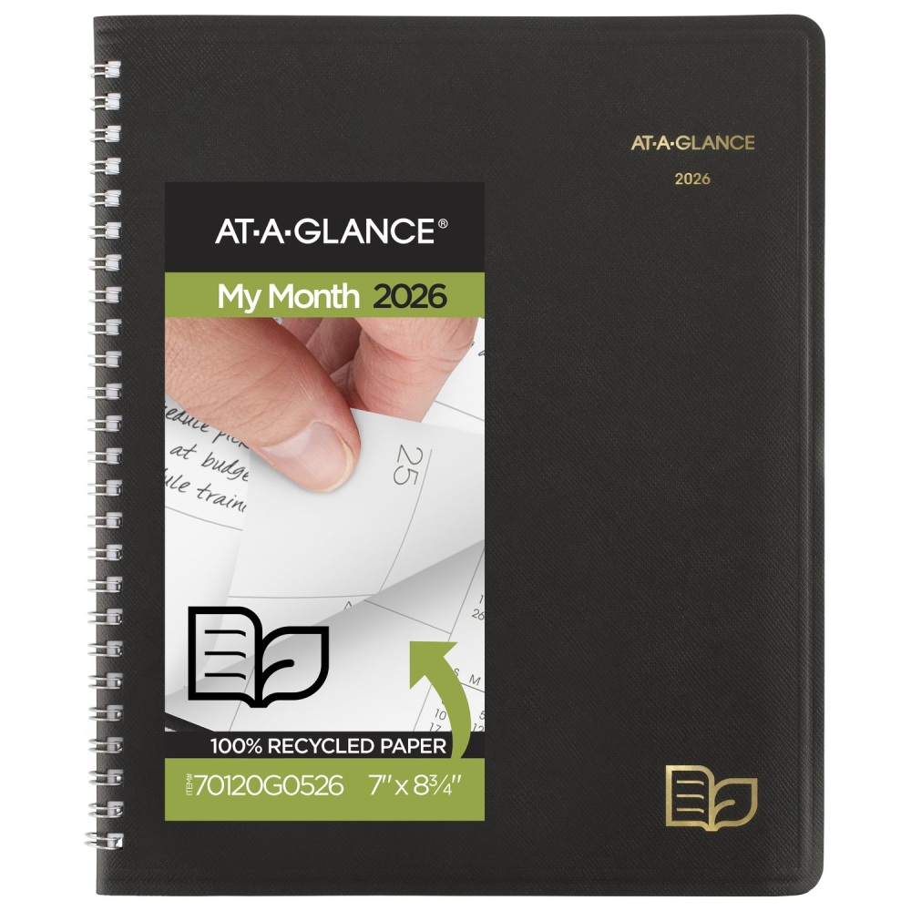 AT-A-GLANCE Recycled Monthly Planners, 70120G0526 MPN:70120G0526