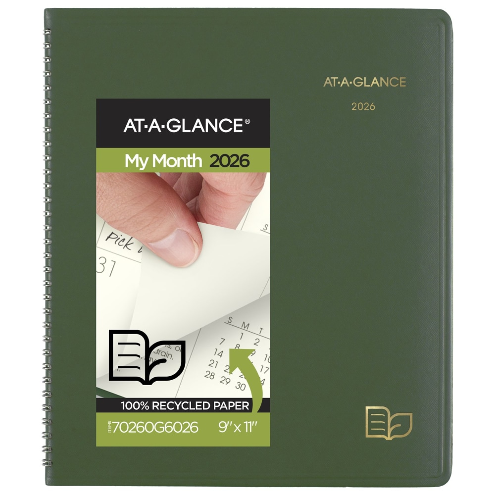 AT-A-GLANCE Recycled Monthly Planners, 70260G6026 MPN:70260G6026