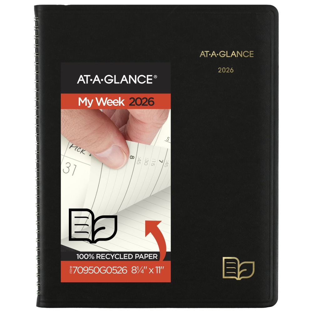 AT-A-GLANCE Recycled Weekly Monthly Appointment Books, 70950G0526 MPN:70950G0526