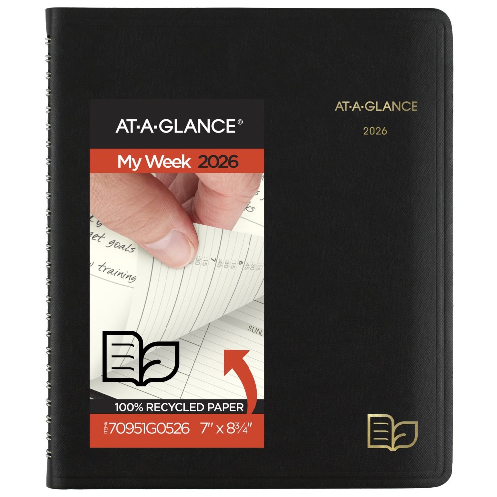 AT-A-GLANCE Recycled Weekly Monthly Appointment Books, 70951G0526 MPN:70951G0526