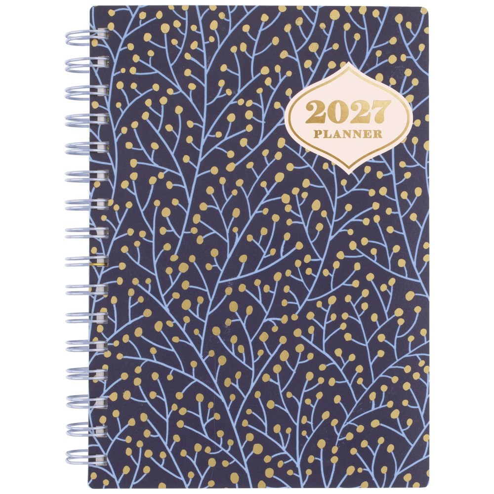 CatCoq for Mead 2027 Weekly Monthly Planner, Berry Branches, Small, 5 1/2in x 8 1/2in MPN:CC01-200-27