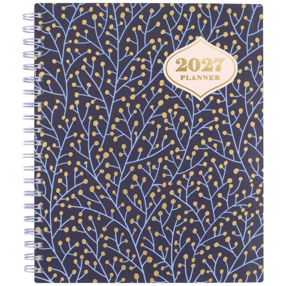 CatCoq for Mead 2027 Weekly Monthly Planner, Berry Branches, Large, 8 1/2in x 11in MPN:CC01-905-27