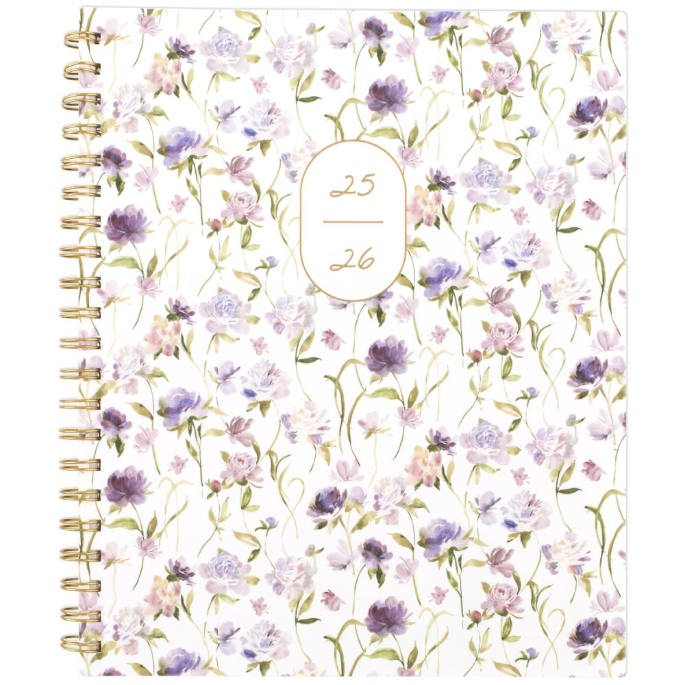 Leah Bisch for Cambridge Academic 2025-2026 Weekly Monthly Planner, Petite Floral, Large, 8 1/2in x 11in MPN:LB38-905A-26