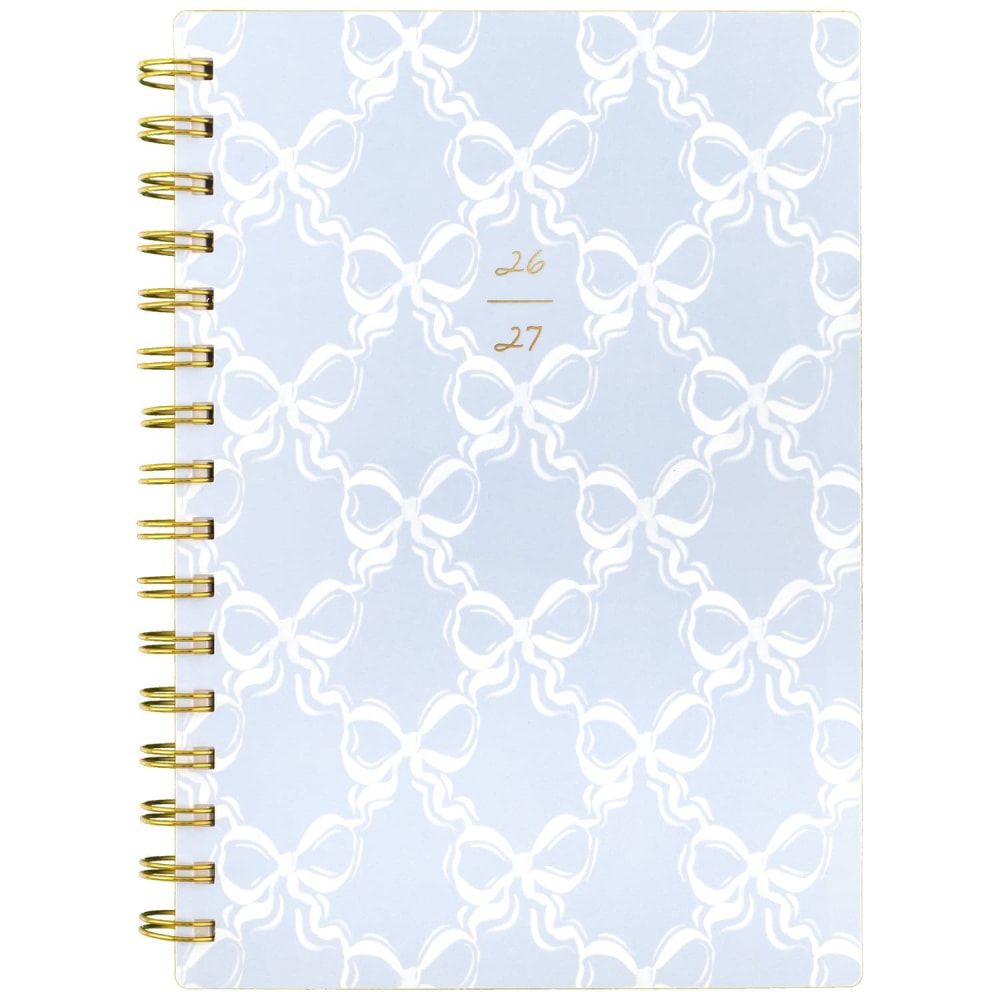 Leah Bisch for Mead Cambridge Academic 2026-2027 Weekly Monthly Planner, Bow Trellis, Small, 5 1/2in x 8 1/2in MPN:LB52-200A-27