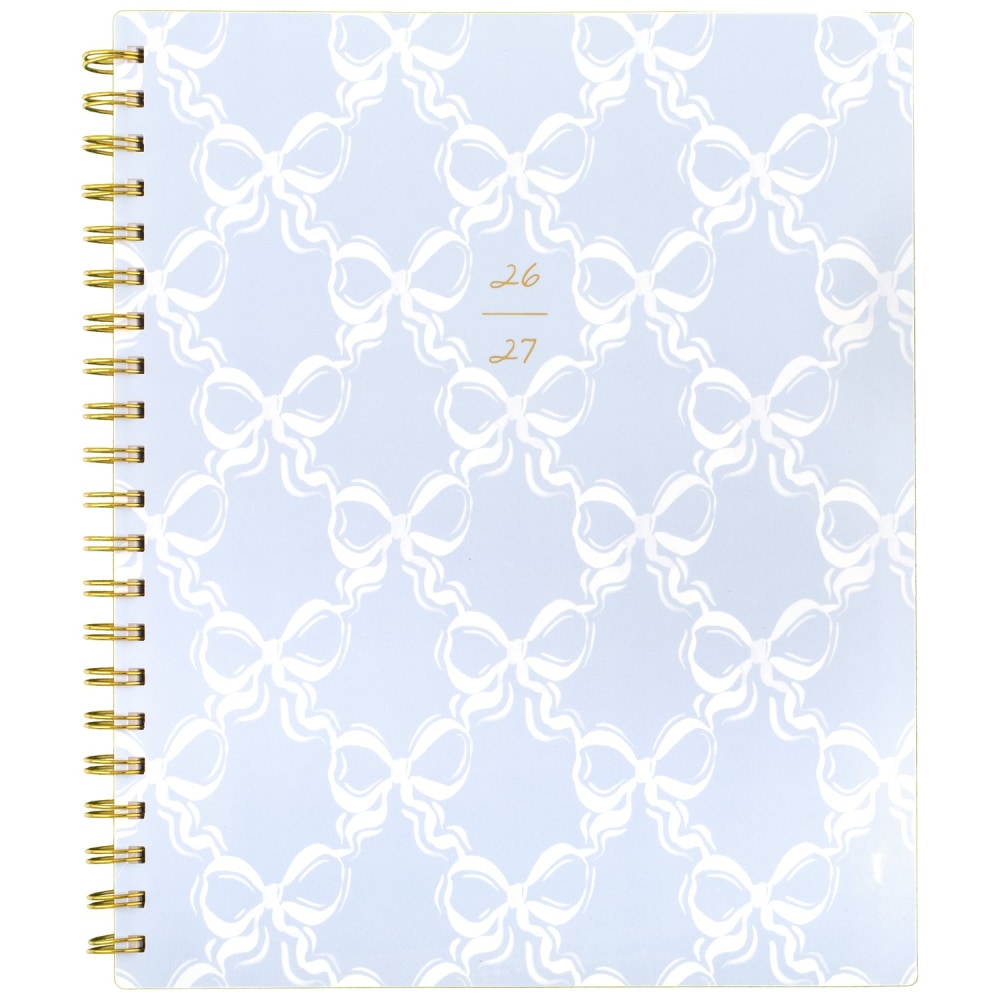 Leah Bisch for Mead Cambridge Academic 2026-2027 Weekly Monthly Planner, Bow Trellis, Large, 8 1/2in x 11in MPN:LB52-905A-27