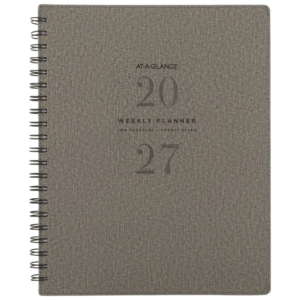 AT-A-GLANCE Signature Collection 2027 Weekly Monthly Planner, Gray, Large, 8 1/2in x 11in MPN:YP9050727