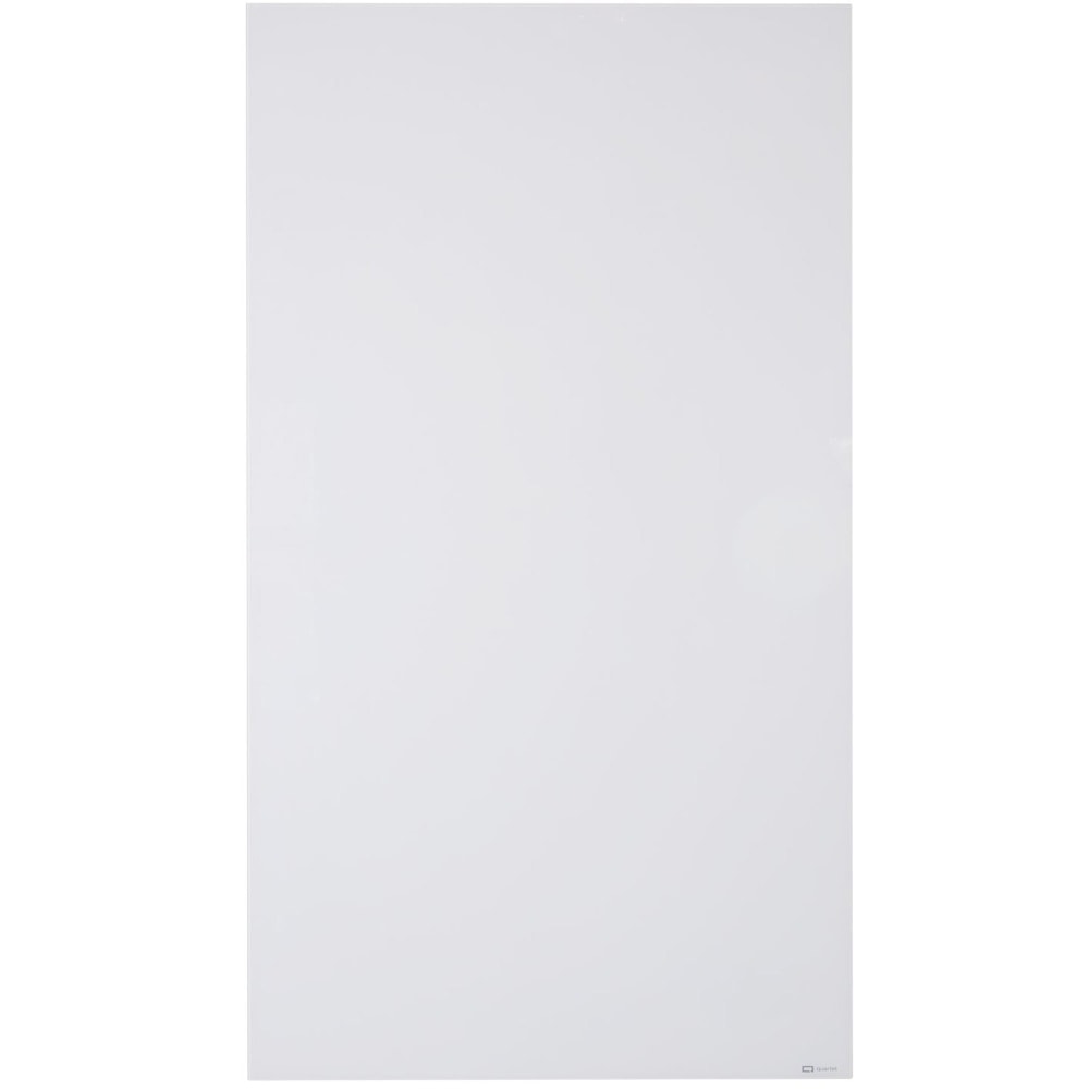 Quartet InvisaMount Vertical Glass Dry-Erase Board - 48x85 - 85in (7.1 ft)x 48in (4 ft) - White Glass Surface - Rectangle - Vertical - Magnetic - 1 Each MPN:Q014885IMW