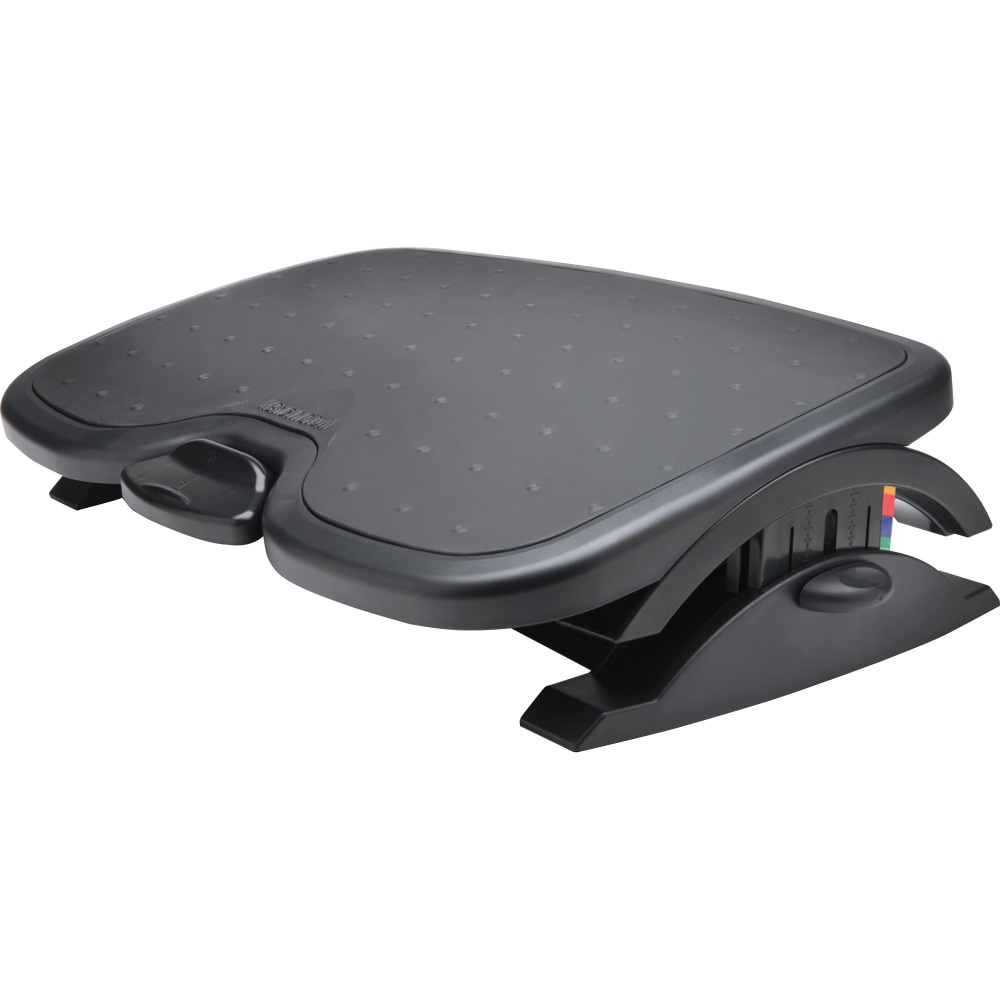 Kensington SmartFit Solemate Plus Foot Rest - 3.50in to 5in Adjustable Height - 30 deg. Tilt - Black - 1 Each - TAA Compliant MPN:52789