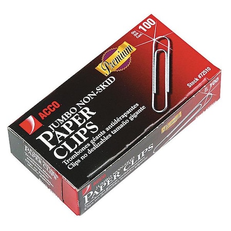 Paper Clip, Silver, 2in L, PK1000 MPN:ACC72510