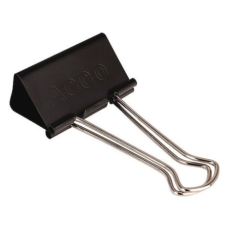 Binder Clip, Black; Silver, 2