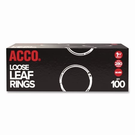 Book Rings, Metal, 1 1/2