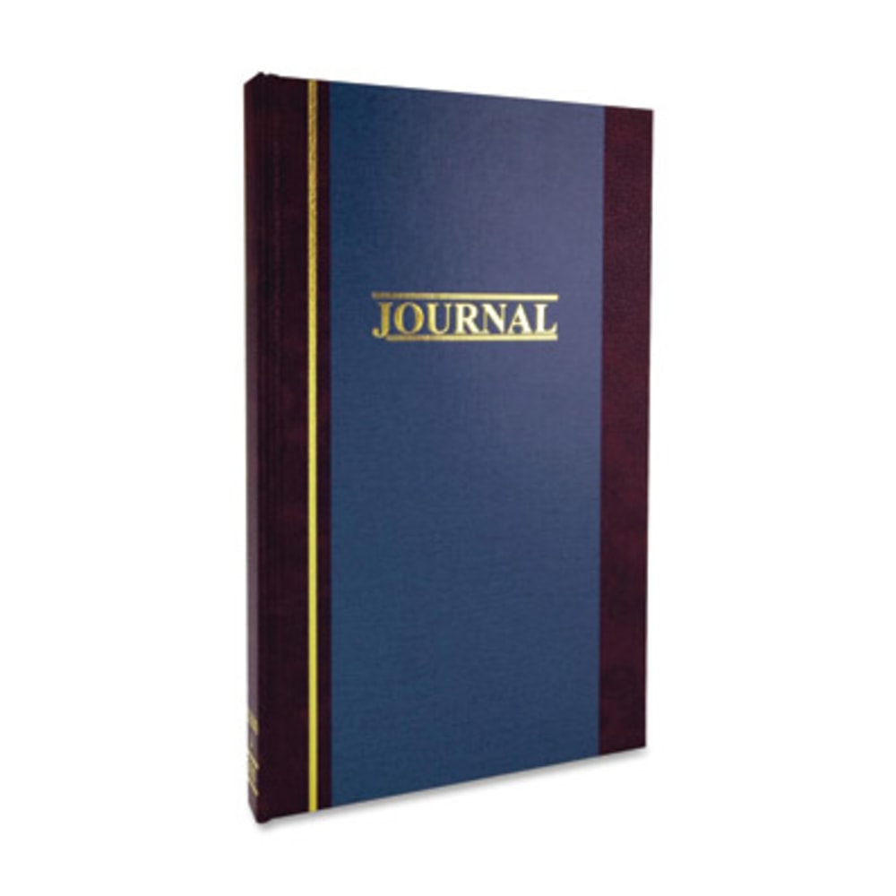 Wilson Jones S300 Single Entry Ledger Account Journal - 150 Sheet(s) - 7 1/4in x 11 3/4in Sheet Size - Blue - White Sheet(s) - Blue Cover - 1 Each MPN:S30015SEL