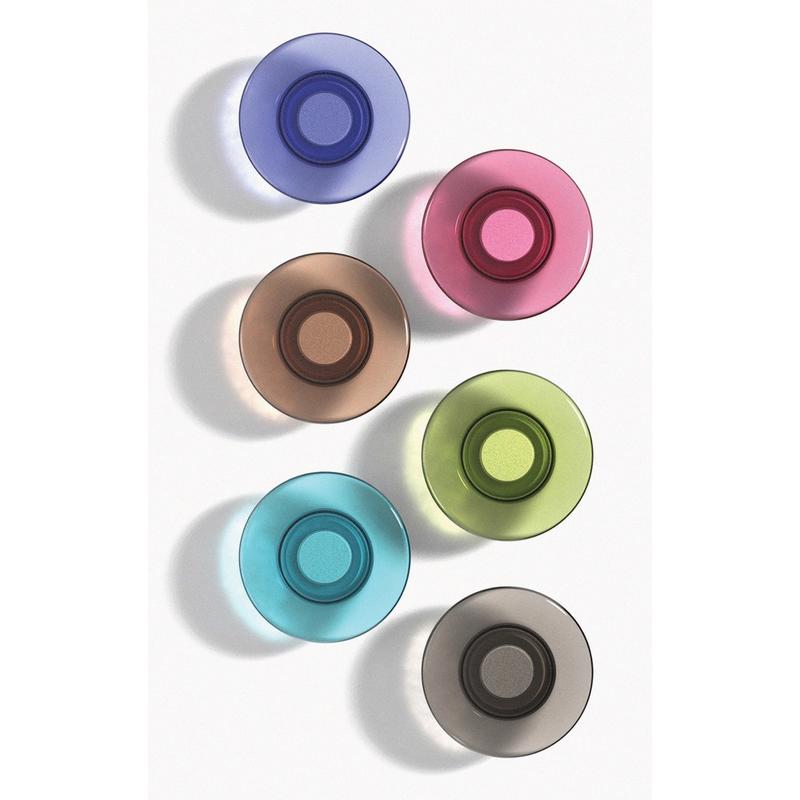 Quartet Glass Board Magnets - 0.5in Diameter - Round - Rounded Edge - 6 / Pack - Assorted MPN:85392