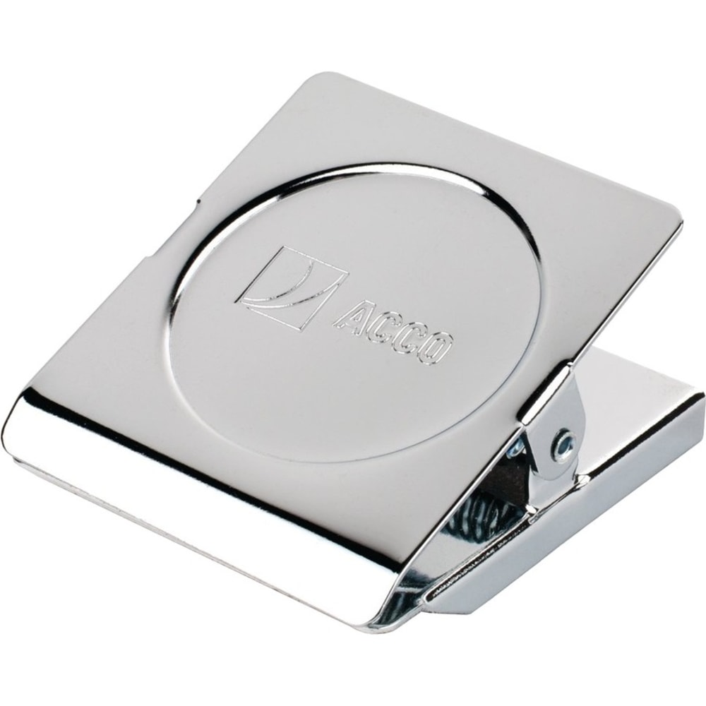 ACCO Square Magnetic Clip, 2 1/4in, Silver MPN:A7072133