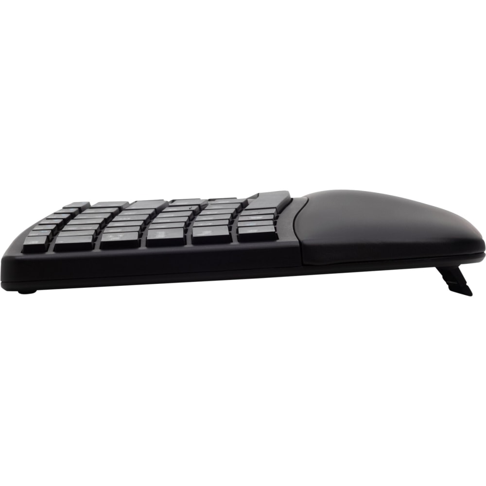 Kensington Pro Fit Ergo Wireless Keyboard - Wireless Connectivity - Bluetooth/RF - 2.40 GHz - USB Interface - Black MPN:K75401US