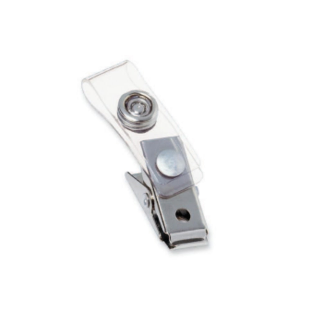 GBC Badgemates Strap Clips, Clear, Pack Of 100 MPN:1122897