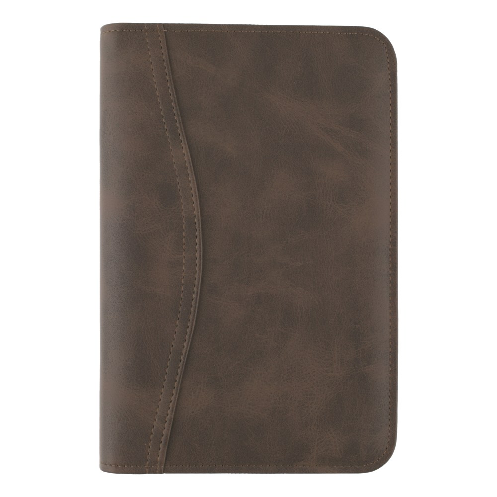 AT-A-GLANCE Simulated Leather Starter Set With Daily/Weekly Planning Pages, Distressed Brown MPN:033-0140-04