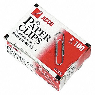 Paper Clip Silver Steel Wire PK1000 MPN:ACC72320