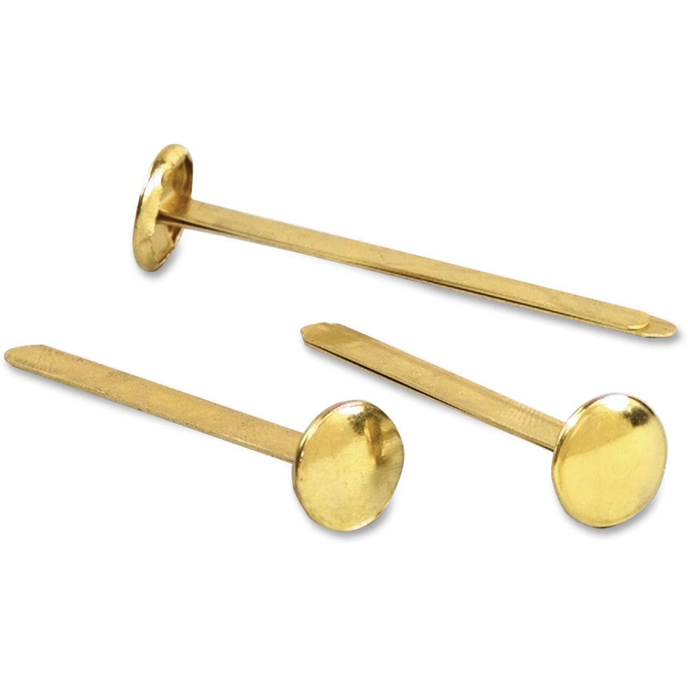 ACCO Round-Head Solid Brass Fasteners, No. 7R, 2in, Box Of 100 MPN:A7071507