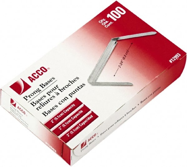 Pack of (100), 100 Piece Paper File Fasteners MPN:ACC12993 - Pkg Qty 100