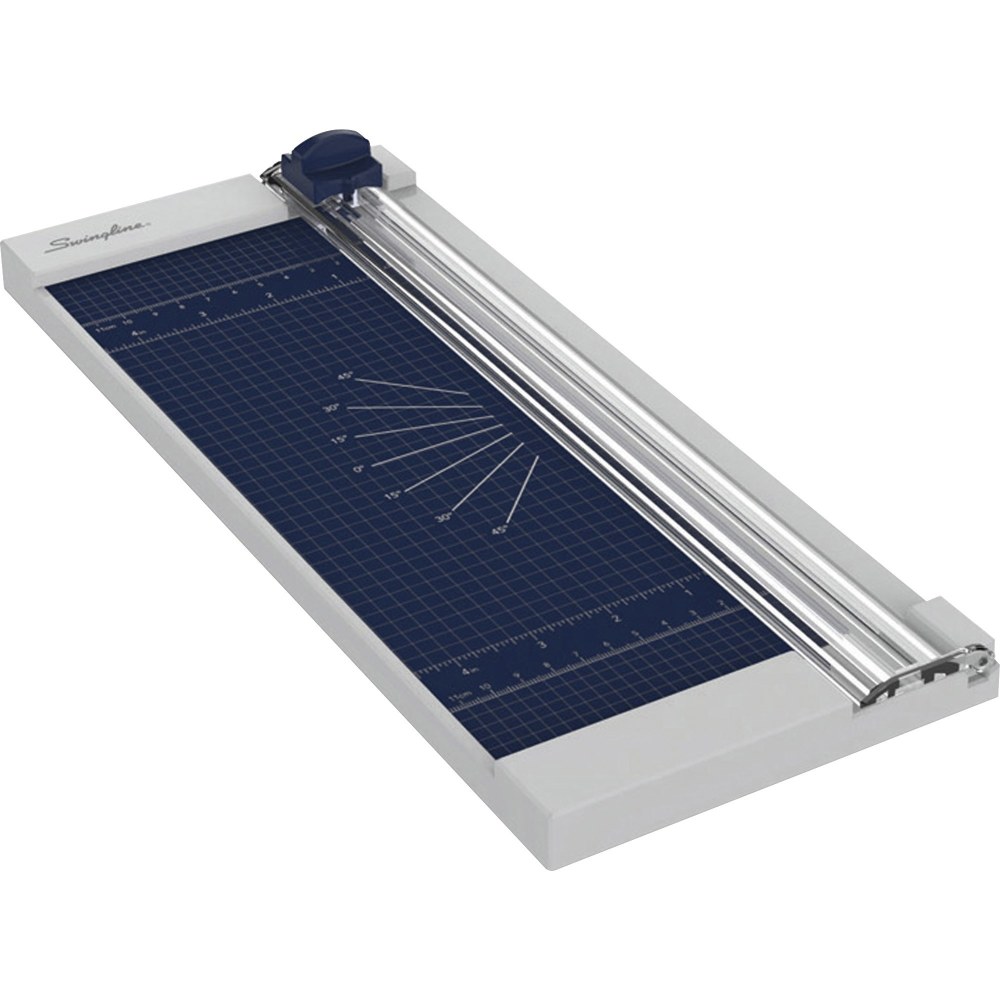 Swingline ClassicCut 1208P Rotary Trimmer With EdgeGlow, 2inH x 6-11/16inW x 15-3/4inD, Silver MPN:10007