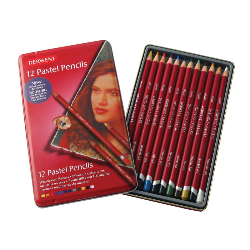Derwent Pastel Pencil Set, Assorted Colors, Set Of 12 Pencils MPN:32991
