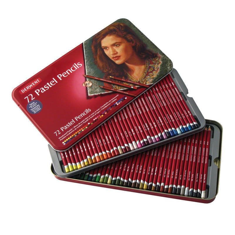 Derwent Pastel Pencil Set, Assorted Colors, Set Of 72 Pencils MPN:32996