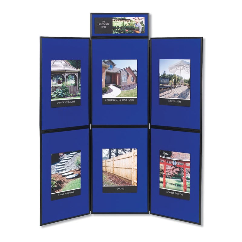 Quartet ShowIt 6-Panel Presentation System For Tabletop/Floor Display MPN:SB93516Q