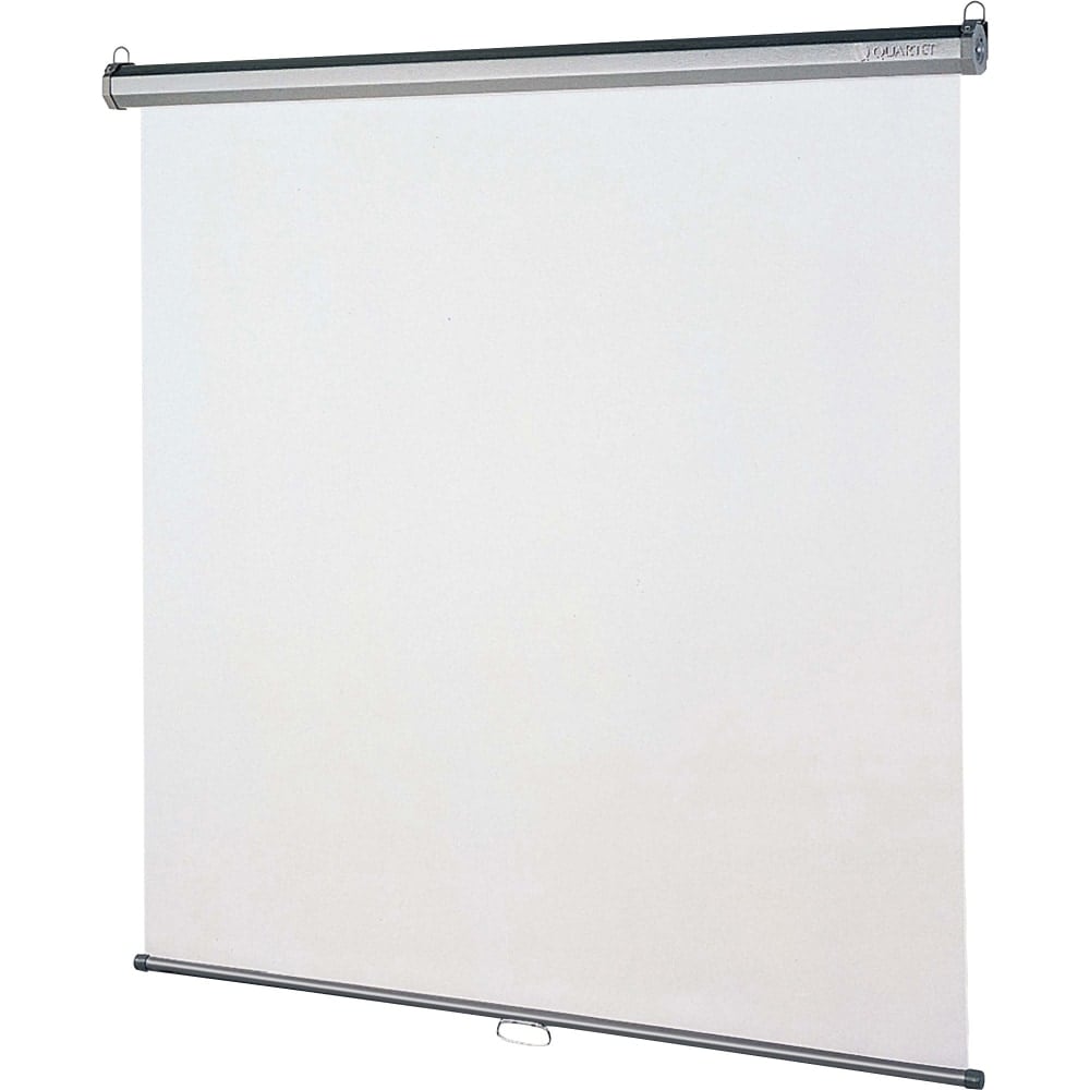 Quartet Wall/Ceiling Projector Screen, 96in x 96in, Black/Matte White MPN:696S