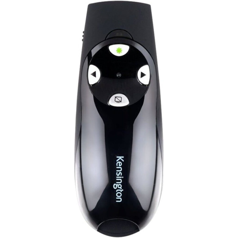 Kensington Presenter Expert with Green Laser - Presentation remote control - 4 buttons - RF - black MPN:K75774WW