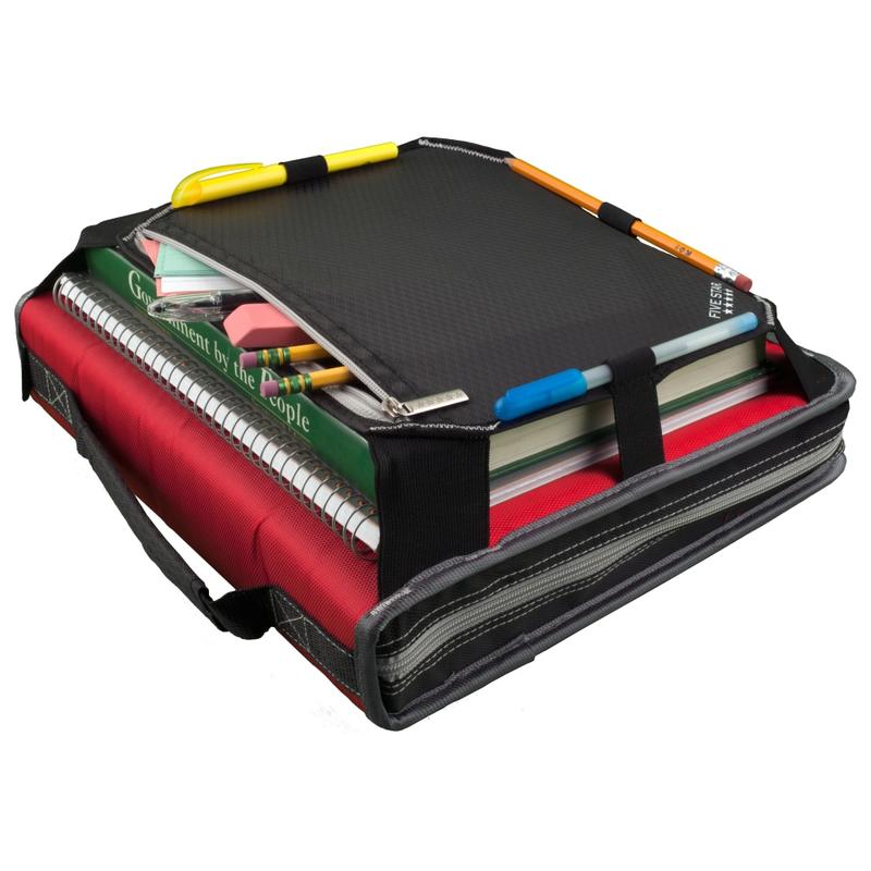Five Star Zipper 3-Ring Binder With Expansion Panel, 2in Round Rings, Assorted Colors (Min Order Qty 2) MPN:29052