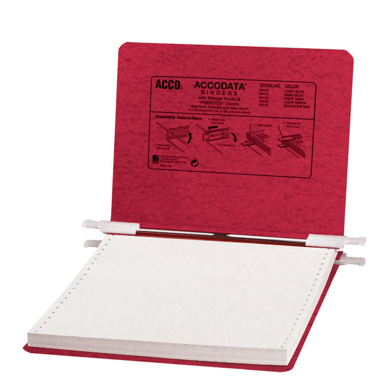 Wilson Jones Presstex Pressboard Data Binder, Red MPN:A7026029A