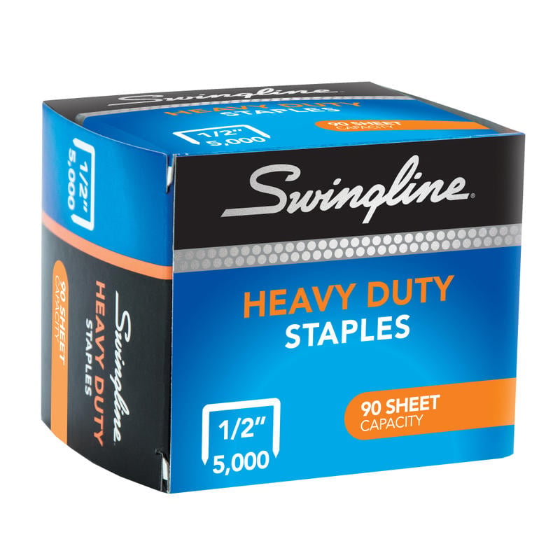 Swingline Heavy-Duty Staples, 1/2in, Box Of 5, 000 MPN:S7079392