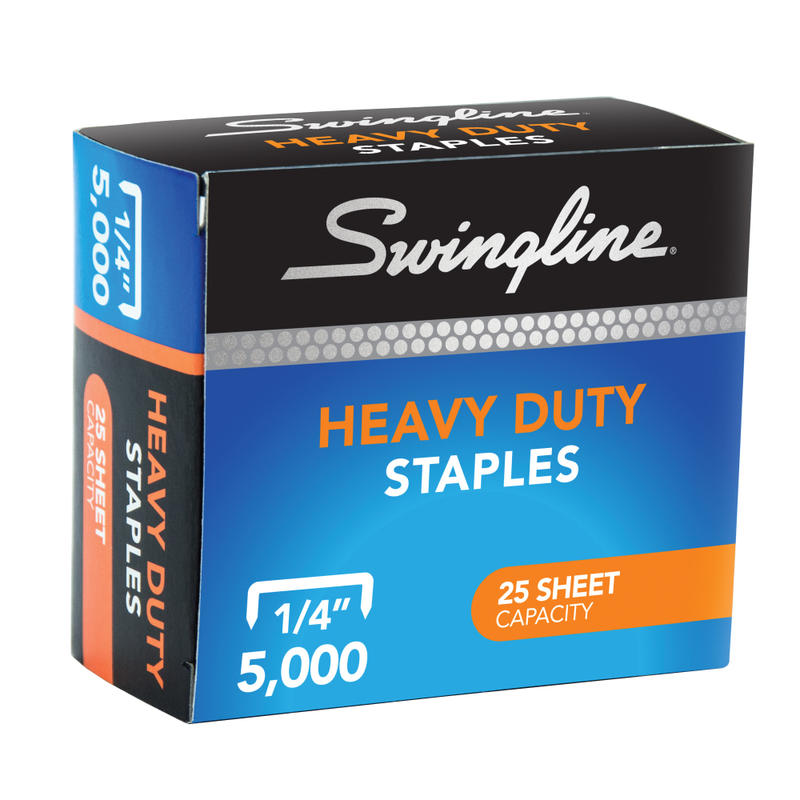 Swingline Heavy-Duty Staples, 1/4in, Box Of 5000 MPN:S7079394