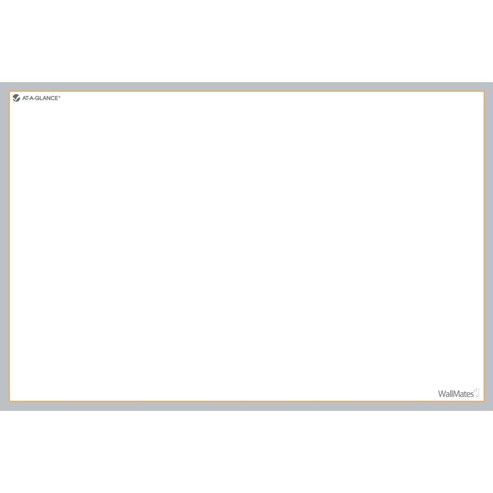 AT-A-GLANCE WallMates Self-Adhesive Non-Magnetic Dry-Erase Whiteboard Surface, 24in x 36in, White (Min Order Qty 4) MPN:AW601028