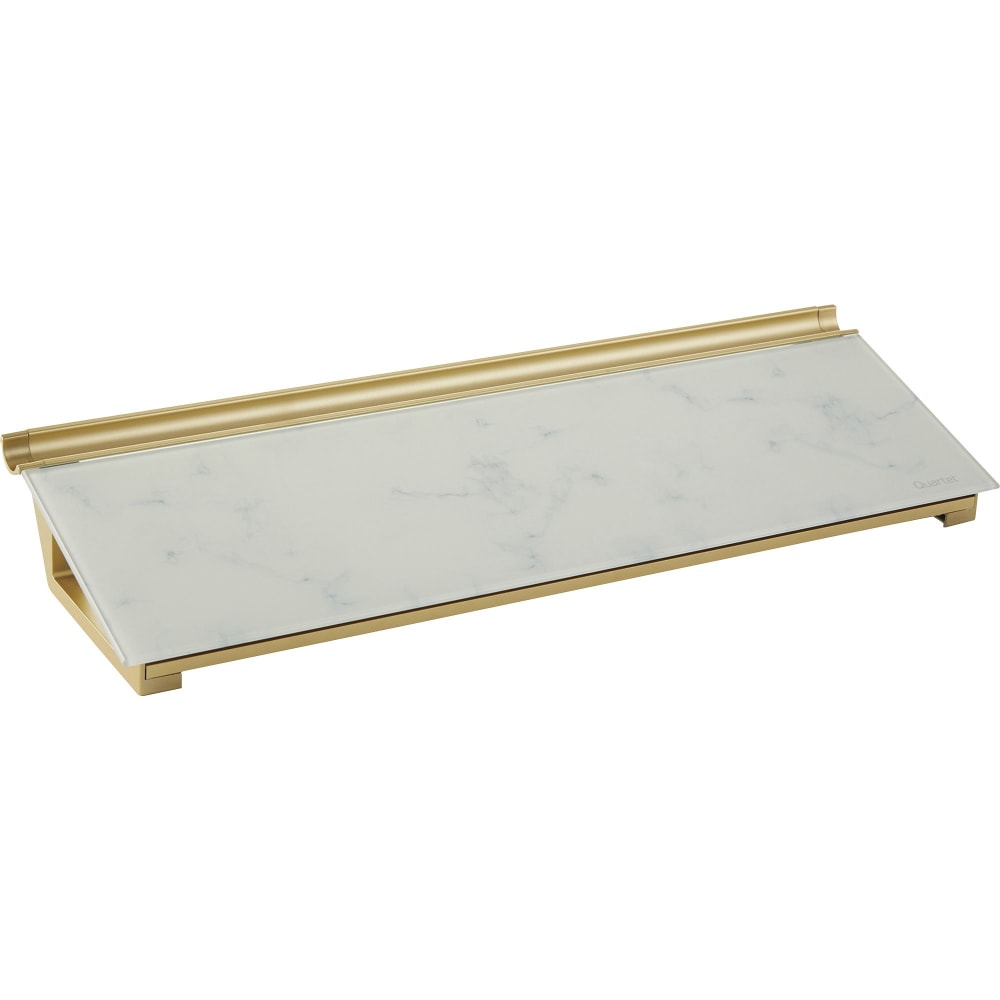 Quartet Glass Unframed Dry-Erase Whiteboard Desktop Computer Pad, 6in x 18in, Marble MPN:GDP186M
