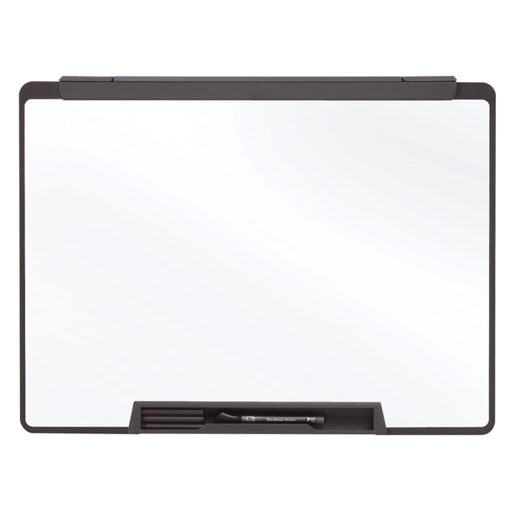 Quartet Cubicle Motion Dry-Erase Whiteboard, 18in x 24in, Aluminum Frame With Black Finish MPN:MMP25