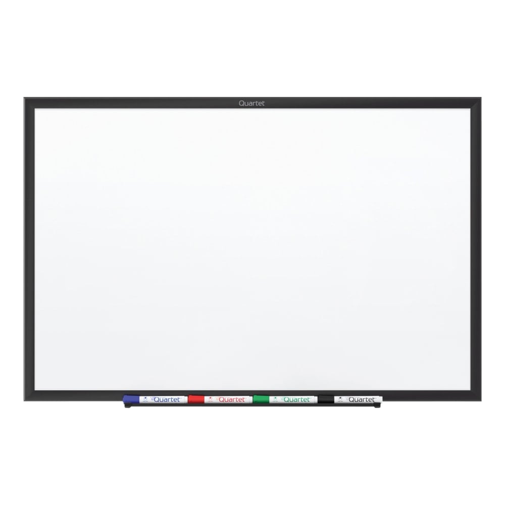 Quartet Classic Magnetic Dry-Erase Whiteboard, 48in x 72in, Aluminum Frame With Black Finish MPN:SM537B