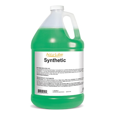 Cutting Fluid, 1 gal, Jug, Synthetic Oil Base, Blue MPN:LBSYNT01